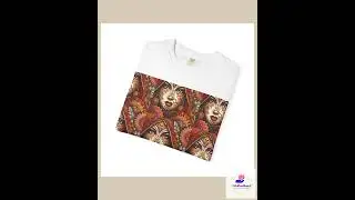 Vibrant Boho-Style Unisex T-Shirt, Artistic Apparel, Festival Wear, Unique Gift, Casual Fashion, ...