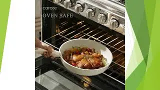 CAROTE 11-Piece Nonstick Cookware Set, Oven/Fridge Safe with Detachable Handle, Space-Saving