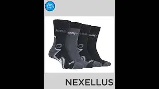 Jeep - 4 Pr Technical Performance Boot Socks (916 Black)