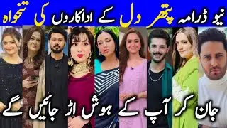 New Drama Pathar Dil Full Cast Salary Episode 1 2 3|Drama Pathar Dil Full Cast Salary Real Names|