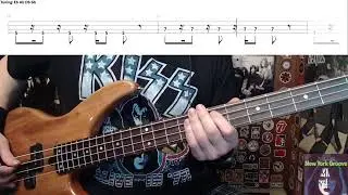 New York Groove by Ace Frehley - Bass Cover with Tabs Play-Along