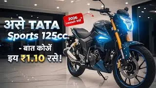 🔥🏍️ Мотоцикл TATA Sports 125cc 2026 года 🚀⚡ | Дизайн, расход топлива и характеристики | AutoNext