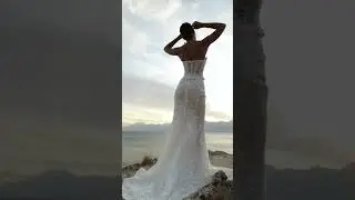 Mermaid Strapless Lace Wedding Dress Alisha #weddingdress #laceweddingdress #bridal #wedding