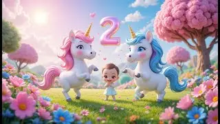 Unicorn Counting Song | Learn Numbers with Magical Unicorns | Fun Counting Rhyme for Kids