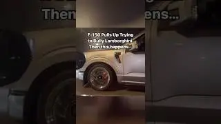 Ford F-150 BULLIES Lamborghini on the Highway #streetracing #fordf150 #lamborghini #racing