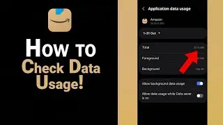 How to Check Data Usage of Amazon [NEW]