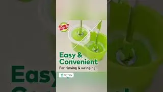 Scotch-Brite 2-in-1 Spin Mop Set &ndash; Easy Bucket Cleaning with 2 Refills | .