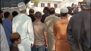 Saeed Ghani & Deputy Mayor Offer Condolences at Funeral of Trader Kashif After Gul Plaza Fire