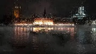 London | Rain Sounds For Sleeping | Virtual Window For Sleep or Study | 8Hrs