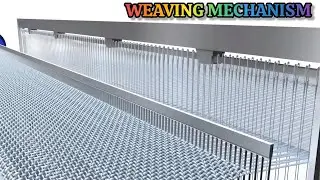 Weaving Mechanism | Weaving Machine Mechanism Animation 