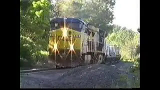 CSX Q152 and Q621 in Lacona NY....7-14-2013