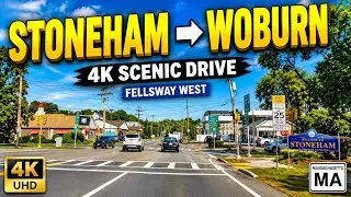 🚖 Fellsway West Stoneham to Normac Road Woburn MA | 4K Scenic Drive  - 9/27/21