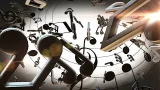 music Notes   free stock video without any copyright or watermark
