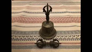 【ASMR mindfulness】 Tibetan Bell (ghanta, dril bu), Relaxing, Meditation