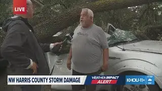 'It was that proverbial freight train' | Texas resident explains tornado damage done to his car