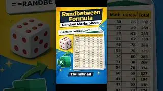 Randbetween Formula and Paste Special in Excel #excel #exceltips #exceltutorial #msexcel #formula