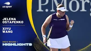 Jelena Ostapenko vs. Xiyu Wang Highlights | 2025 US Open Round 1