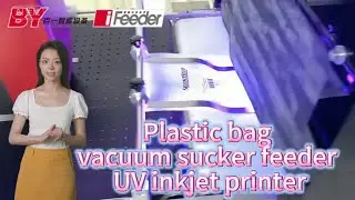 Plastic bag Vacuum sucker feeder UV inkjet printer conveyor Paging machine BY maker #technology