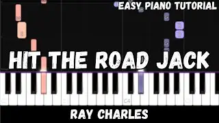 Ray Charles - Hit the Road Jack (Easy Piano Tutorial)
