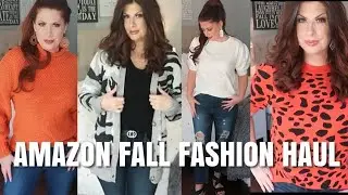 AMAZON FALL TRY ON HAUL/Sweaters/Cardigans/Jeans/Beauty over 50