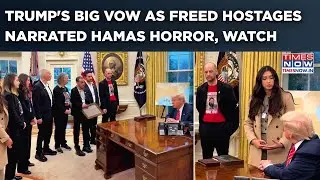 Trump Meets Israel Hostages In White House, Vows This As Freed Captives Narrated Hamas Horror| Watch