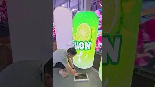 Can-shaped LED display.#eagerled #leddisplay #ledwall #ledscreen