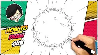 How to draw Sun easy