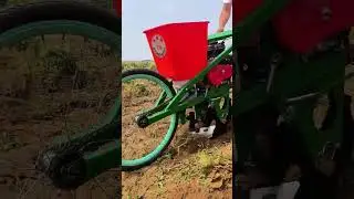 Farming plan #happy countryside harvest season ditching soil fertilizing machine