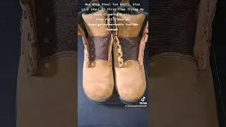 Red Wing Steel Toe Boots, Size 11.5 (Part 1) First time trying my hand cleaning boots.