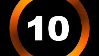 COUNTDOWN TIMER 10 to 0 ( v 646 ) with voice and beep 4K