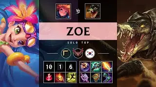 Zoe Top vs Renekton - KR Grandmaster Patch 25.13