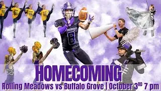 Homecoming! Rolling Meadows Mustangs vs Buffalo Grove Bison (Mens Varsity Football)