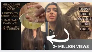 Magical DIY Hair Mask For Rough, Dry, Damaged, Lifeless Hair | Hair remedies for Thick & Shiny Hair