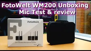 Fotowelt wm-200 Unboxing, Mic Test & review | &pound;200 Lavalier Mic Kit