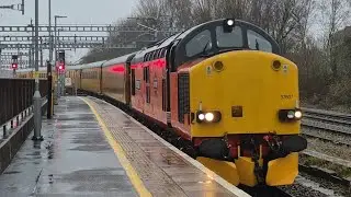 37607 + DBSO 9714 TEST TRAIN Canton Taff Vale Sidings reversing @ Swindon 15.01.26