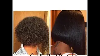 How To Get Natural Hair Bone Straight Without Using Relaxers
