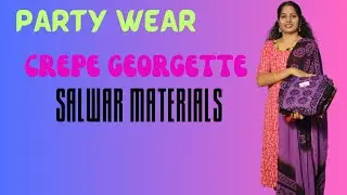 🥰CREPE GEORGETTE DRESS MATERIALS 💫🤗