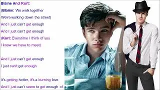 Just Can’t Get Enough Glee Lyrics