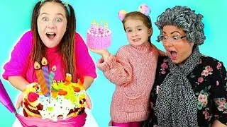 Happy Birthday Song Ruby & Bonnie Sing-Along and Cake Making Challenge