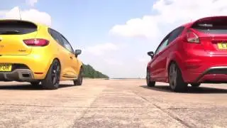О машинах с Крисом Харрисом   Renault Clio RS 200 EDC v Ford Fiesta ST