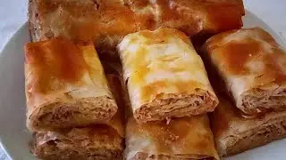 ŠTRUDLA SA ORASIMA I JABUKAMA OD GOTOVIH KORA - POSNO