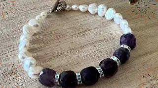 Simple Bracelet and Earrings project - With Sam's bead box subscription items