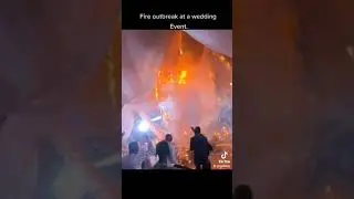 Fire outbreak at a wedding event in Lagos