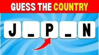 Can You Guess The Country Without Vowels? 🌎 Country Quiz
