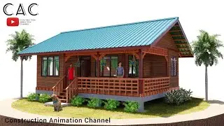 Simple Farmhouse | Tropical House | 7x9m | Two Bedroom