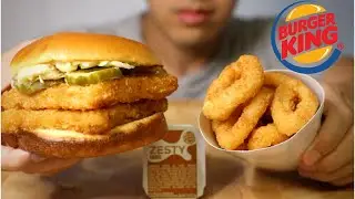 ASMR - BURGER KING'S DOUBLE BIG FISH SANDWICH
