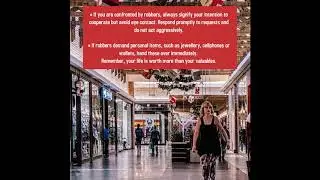 SHOPPING MALL SECURITY - TIPS FOR CUSTOMERS