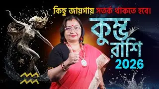 কুম্ভ রাশি – সতর্কতার বছর l Astrologer Jyotirmoyee Deboshree