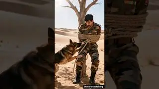 Indian Army Dog Saved a Soldier&rsquo;s Life 🇮🇳#ai#indianarmy#aishorts😮