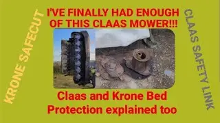 I've finally had enough of this Claas mower!!!!  Mower repairs, Claas safety link and Krone Safecut